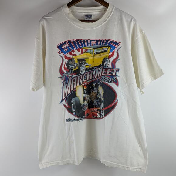 Gildan Other - Vintage 2003 Y2K Mens Drag Racing XL T-Shirt Goodguys 44th March Meet Double